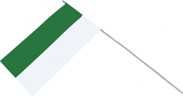 Papierfähnchen zweifarbig in grün-weiß