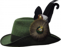 Schützenfeder, 1 1/2 Spielhahnfedern, schwarz Schützenfeder, 1 1/2 Spielhahnfedern, schwarz