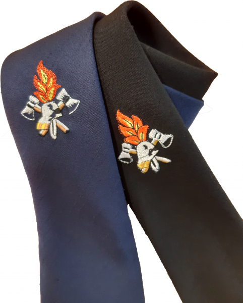 Krawatte mit Feuerwehr-Motiv