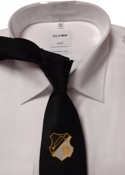 Krawatte mit Fanfarenemblem